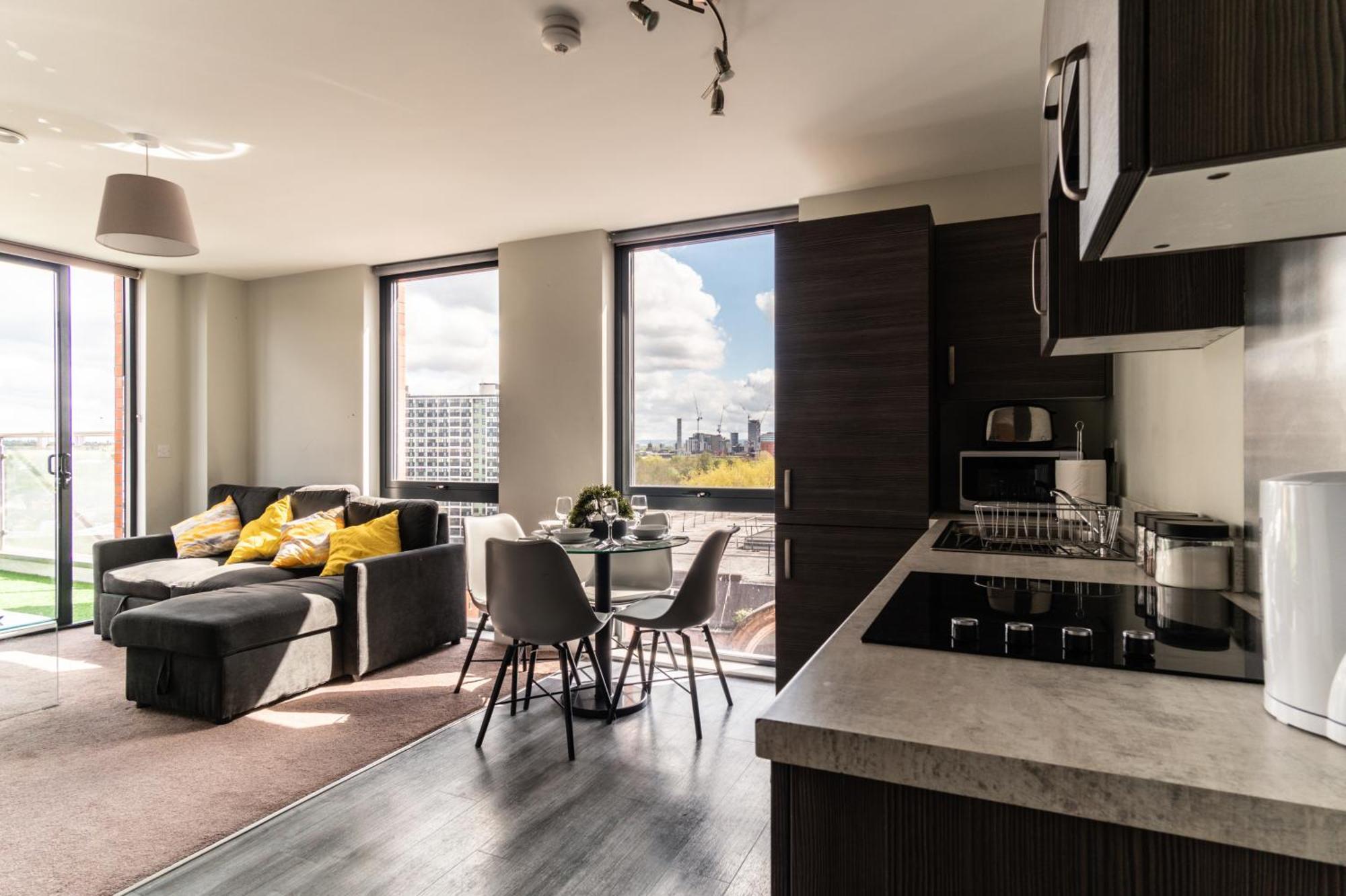 Prime Location 1 Bed Penthouse Apartment Manchester Zewnętrze zdjęcie